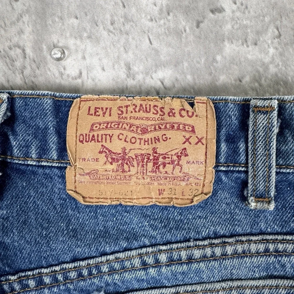 Vintage Levis 517 Jeans Mens 31x32 (30x30) Blue Denim Bootcut Made In USA 80s